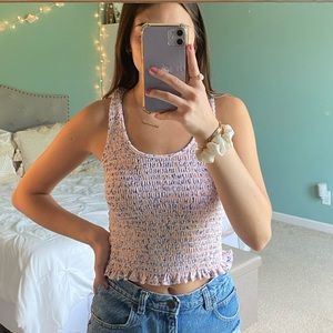 american eagle floral tank top